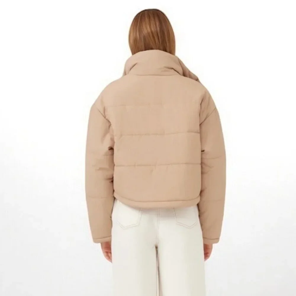 🌻THE FIFTH LABEL Tan Remake Cropped Puffer Jacket US SIZE 6
